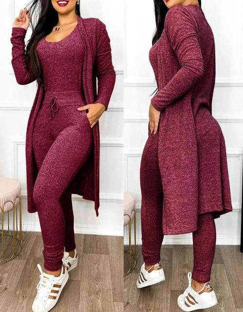 Levoire | Skinny Combinaison et Veste Rot