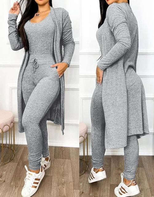 Levoire | Skinny Combinaison et Veste Gris