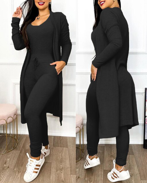 Levoire | Skinny Combinaison et Veste Noir