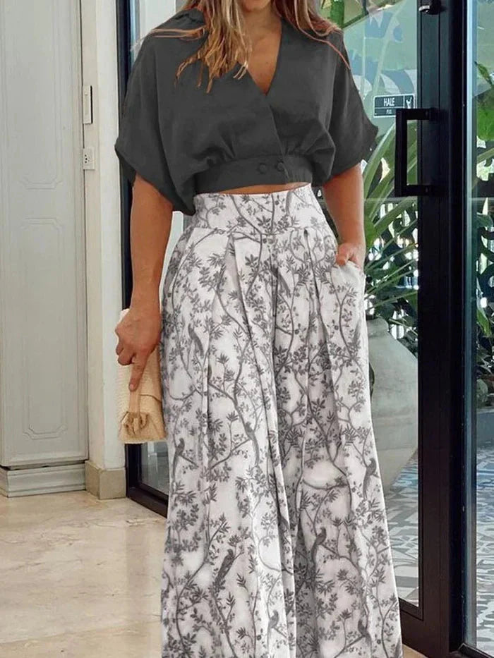 Levoire | Pantalon Ample Ajusté Avec Jambes Larges Vêtements Pour Femmes Noir