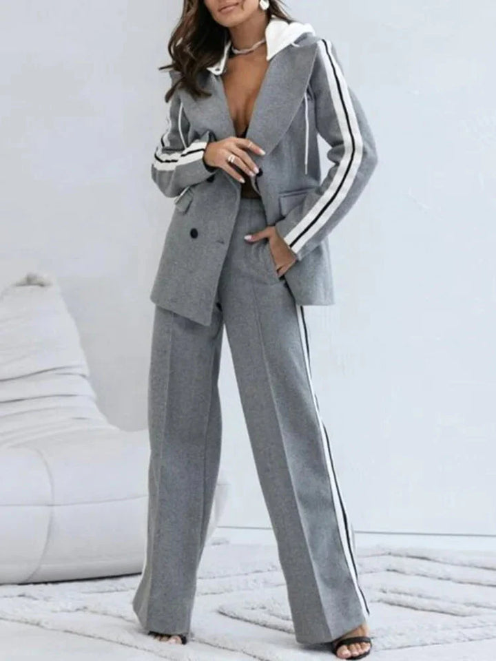 Levoire | Pantalons Larges Décontractés Ensemble Blazer Ensemble Femmes