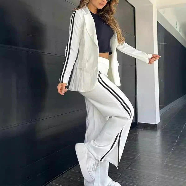 Levoire | Blazer Décontracté Et Pantalon À Coupe Large Pour Femmes
