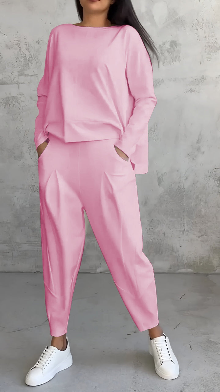 Levoire | Décontracté Femmes Avec Manches Longues Et Coupe Ample Rosa