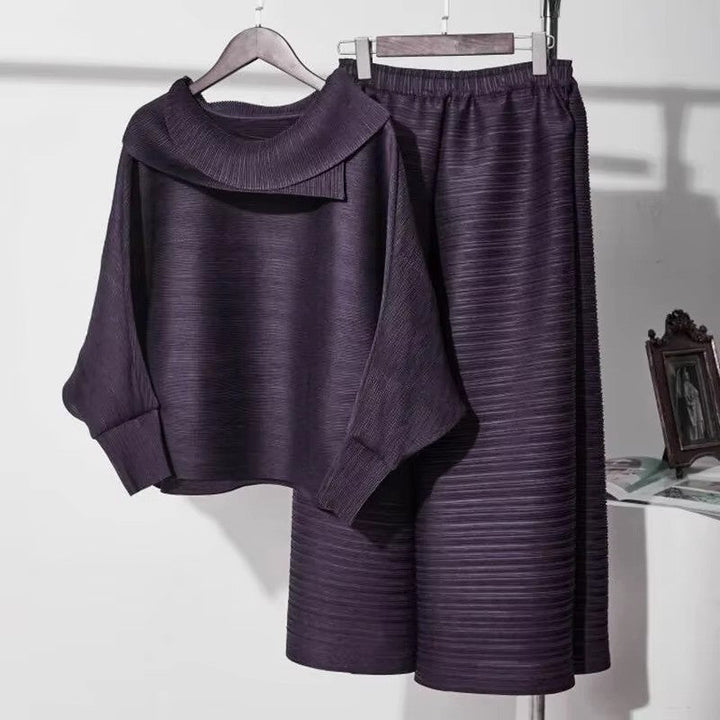 Levoire | Ensemble Femme Avec Manches Longues Et Pantalons Amples Noir Une taille