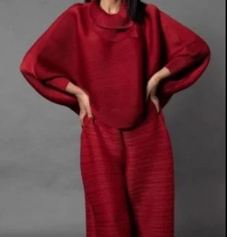Levoire | Ensemble Femme Avec Manches Longues Et Pantalons Amples Rot Une taille