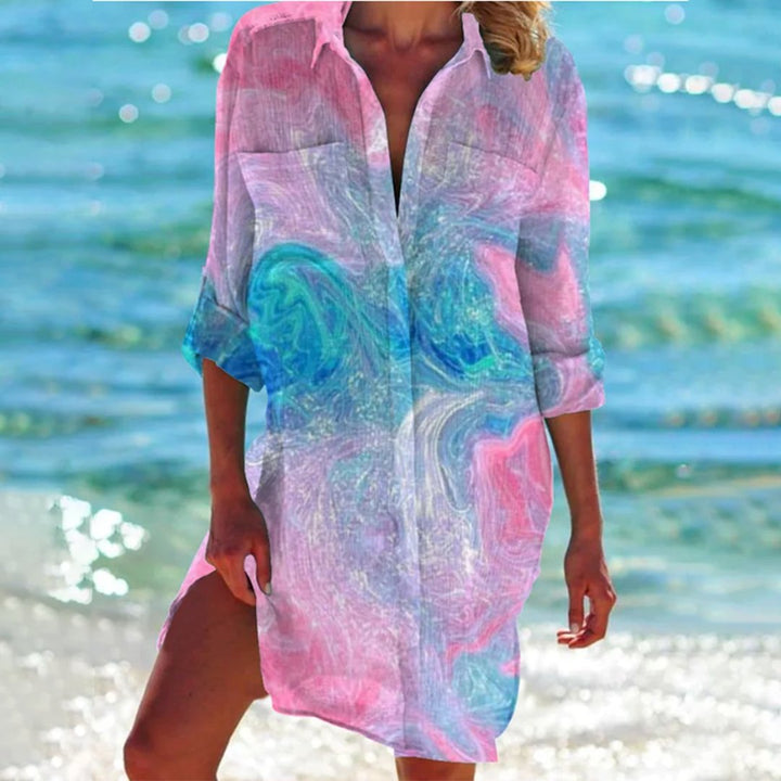 Levoire | Robe chemise classique Sirène rose