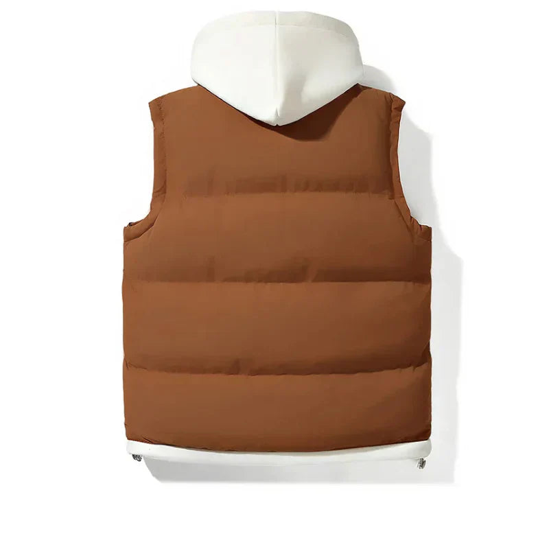 Levoire | Gilet d'automne chaud avec capuche