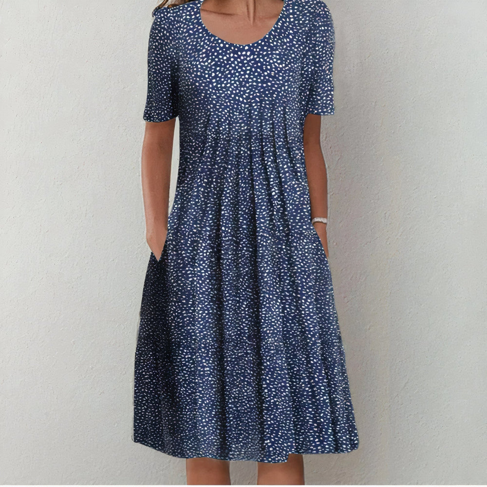 Levoire | Robe En Coton Points bleus