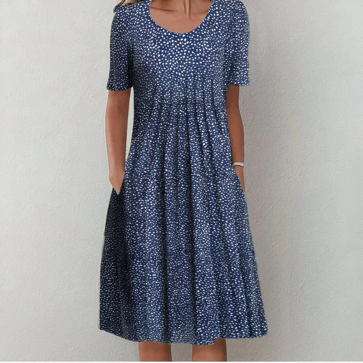 Levoire | Robe En Coton Points bleus
