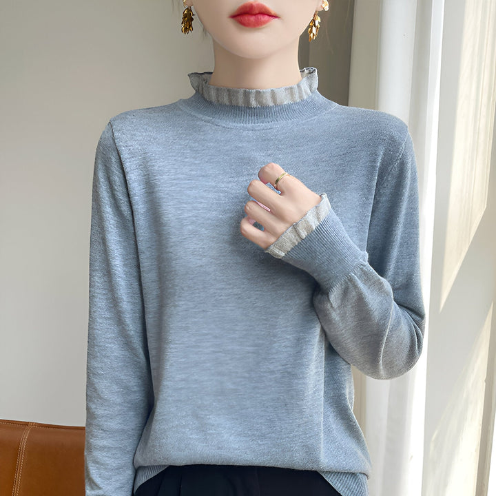 Levoire | Pull Pour Femmes Avec Une Sensation De Port Similaire Au Cachemire Gris