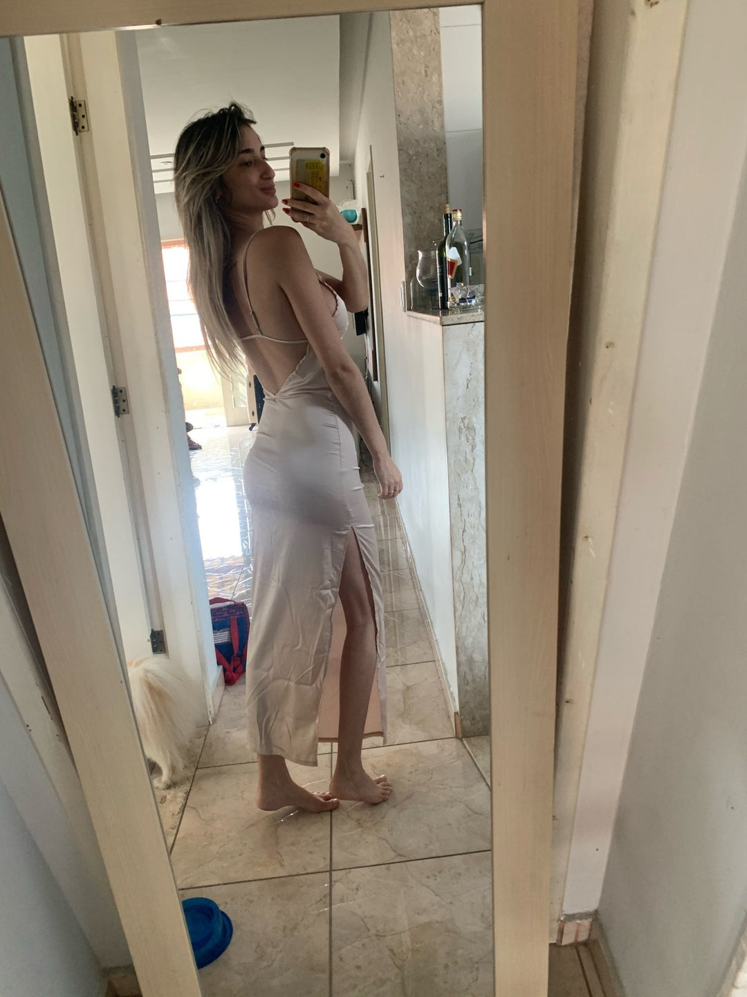 Levoire | Silke Spaghetti Halter Maxi Robes