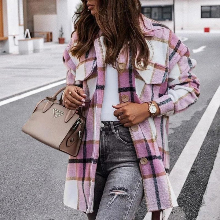 Levoire | Veste En Flanelle Stylée Rosa