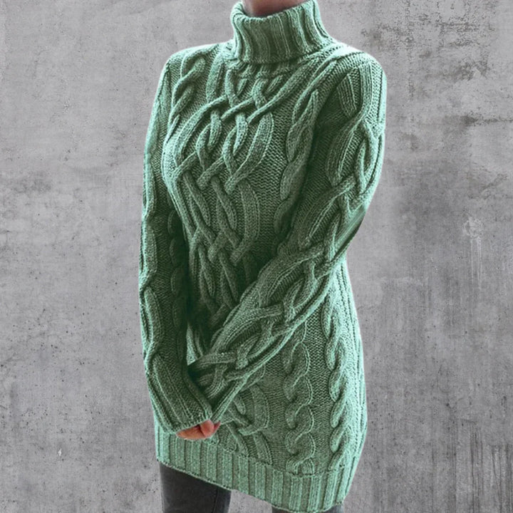 Levoire | Pull long élégant pour femmes Vert