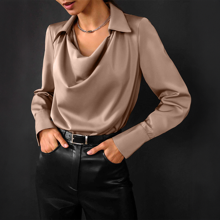 Levoire | Robe Satin Luxe V Décolleté Élégance Intemporelle & Style Sans Effort Rosa