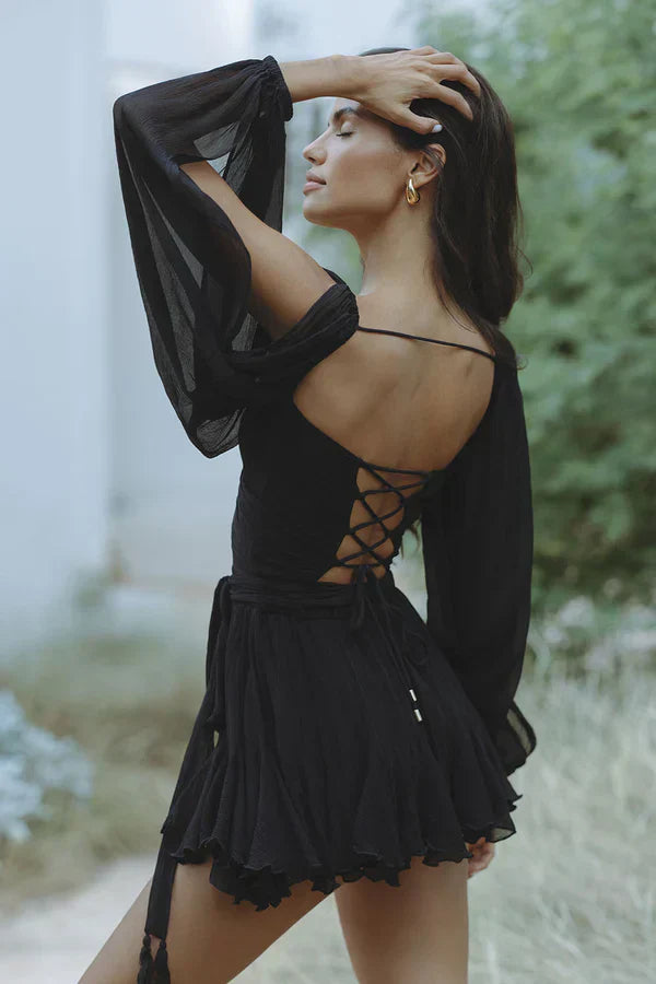 Levoire | Robe Levoire | Avec Des Manches Fluides Et Un Décolleté En V