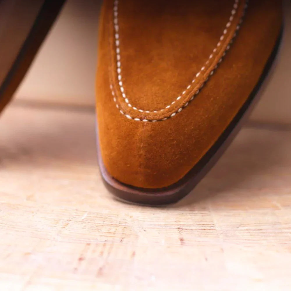 Levoire | Chaussures À Lacets En Daim Pour Hommes