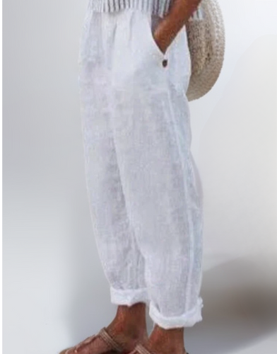 Levoire | Pantalon Flottant En Coton Et Lin