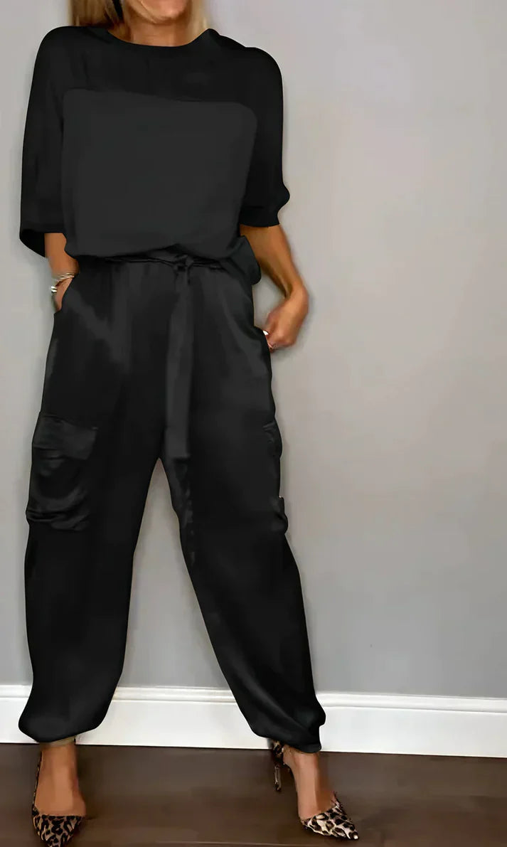 Levoire | Ensemble Deux Pièces Composé D'Un Haut Et D'Un Pantalon Noir