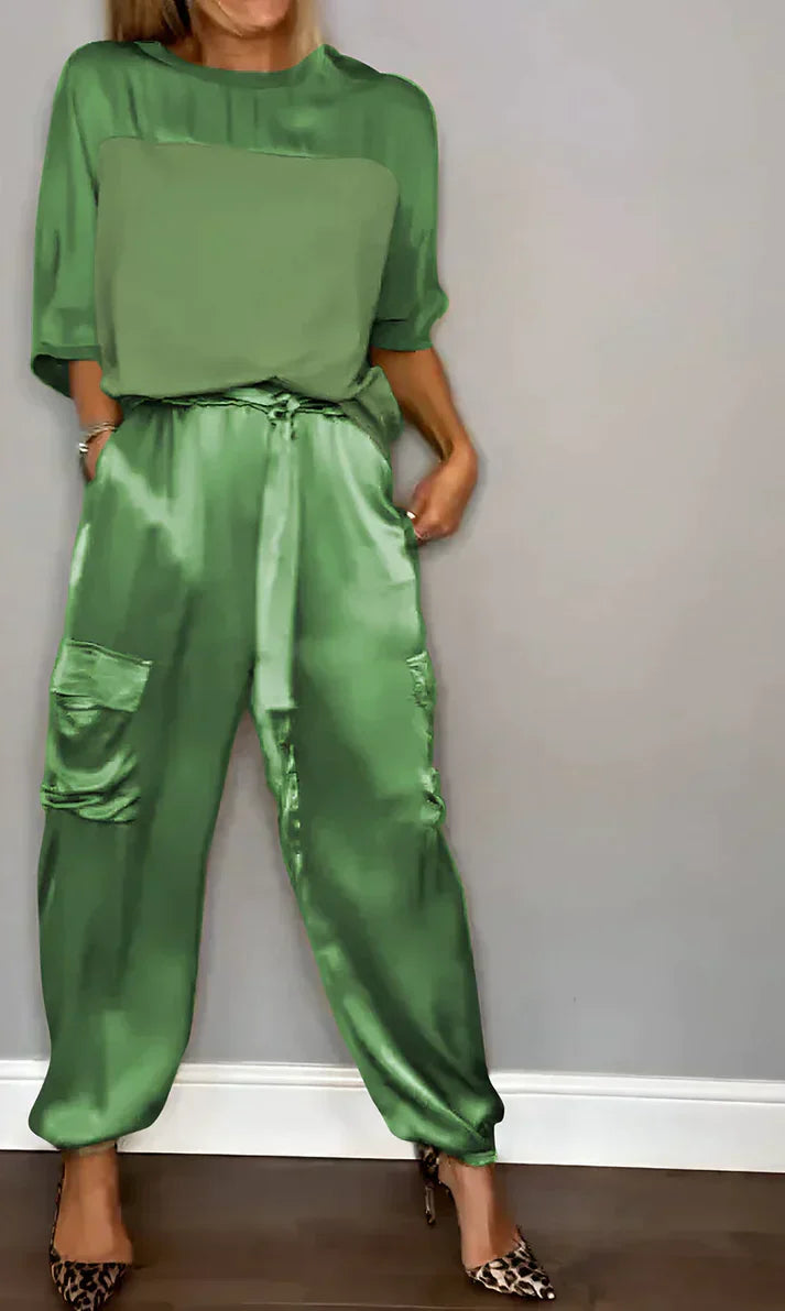 Levoire | Ensemble Deux Pièces Composé D'Un Haut Et D'Un Pantalon Vert