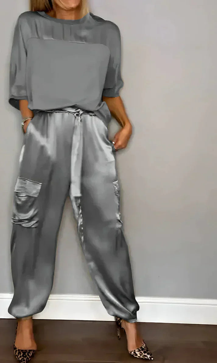 Levoire | Ensemble Deux Pièces Composé D'Un Haut Et D'Un Pantalon Gris