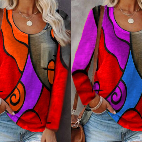 Levoire | Mode T-Shirt À Manches Longues Abstrait