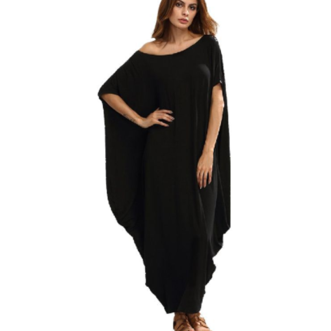 Levoire | Robe Chemise Maxi Pour Femmes Noir