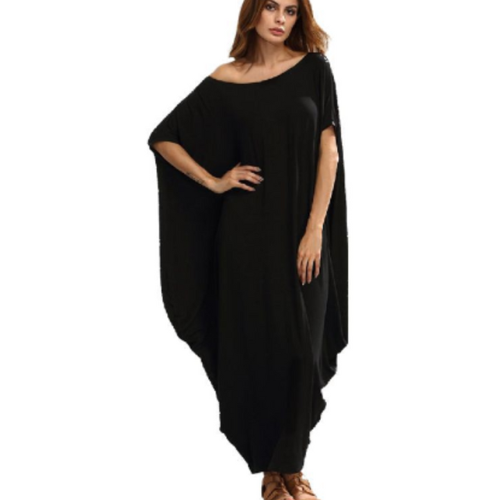 Levoire | Robe Chemise Maxi Pour Femmes Noir