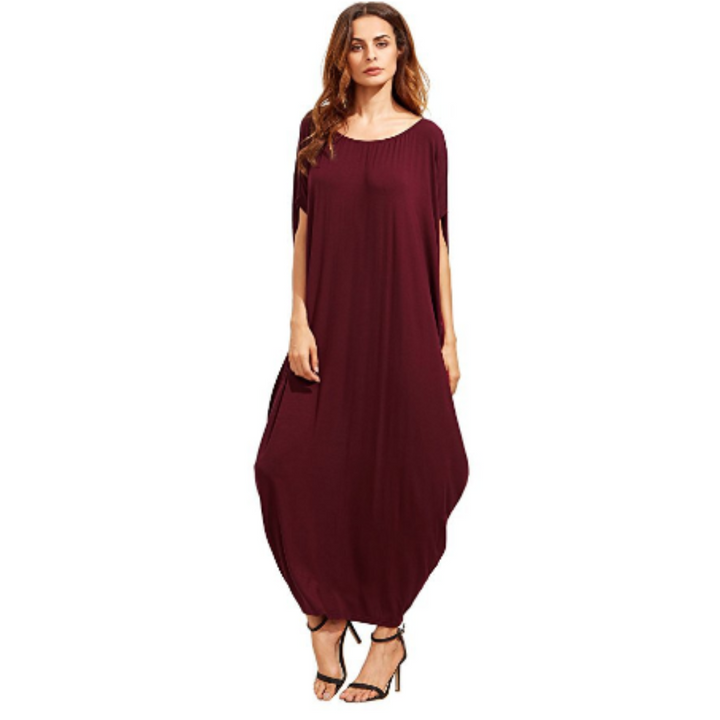 Levoire | Robe Chemise Maxi Pour Femmes Rouge