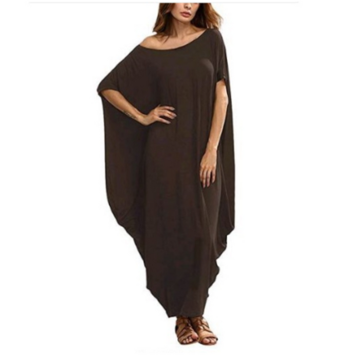 Levoire | Robe Chemise Maxi Pour Femmes Marron