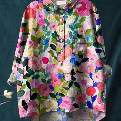 Levoire | Chemise Décontractée À Fleurs Pour Femme