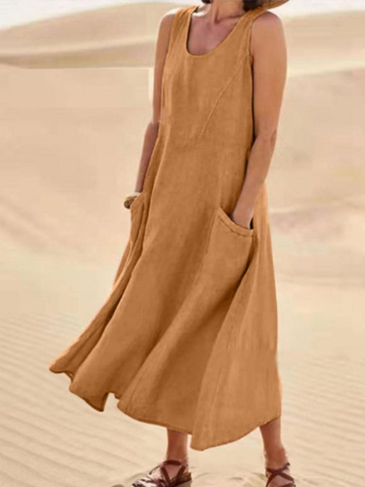 Levoire | Robe confortable avec couverture abdominale Braun