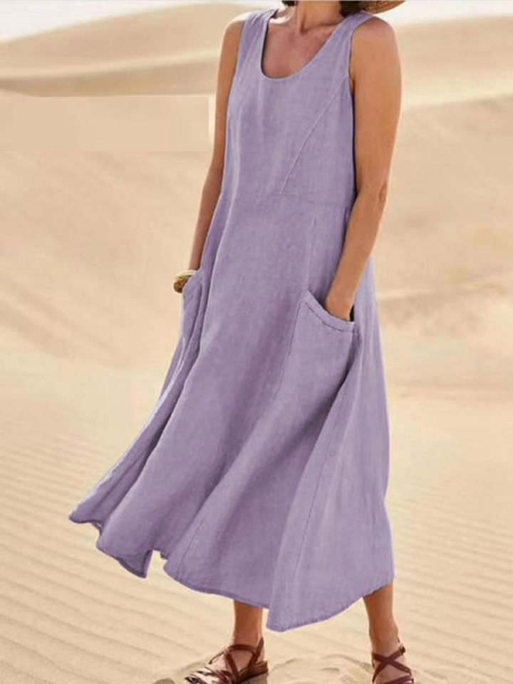 Levoire | Robe confortable avec couverture abdominale Lila