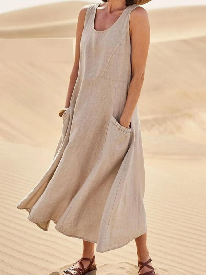 Levoire | Robe confortable avec couverture abdominale Khaki