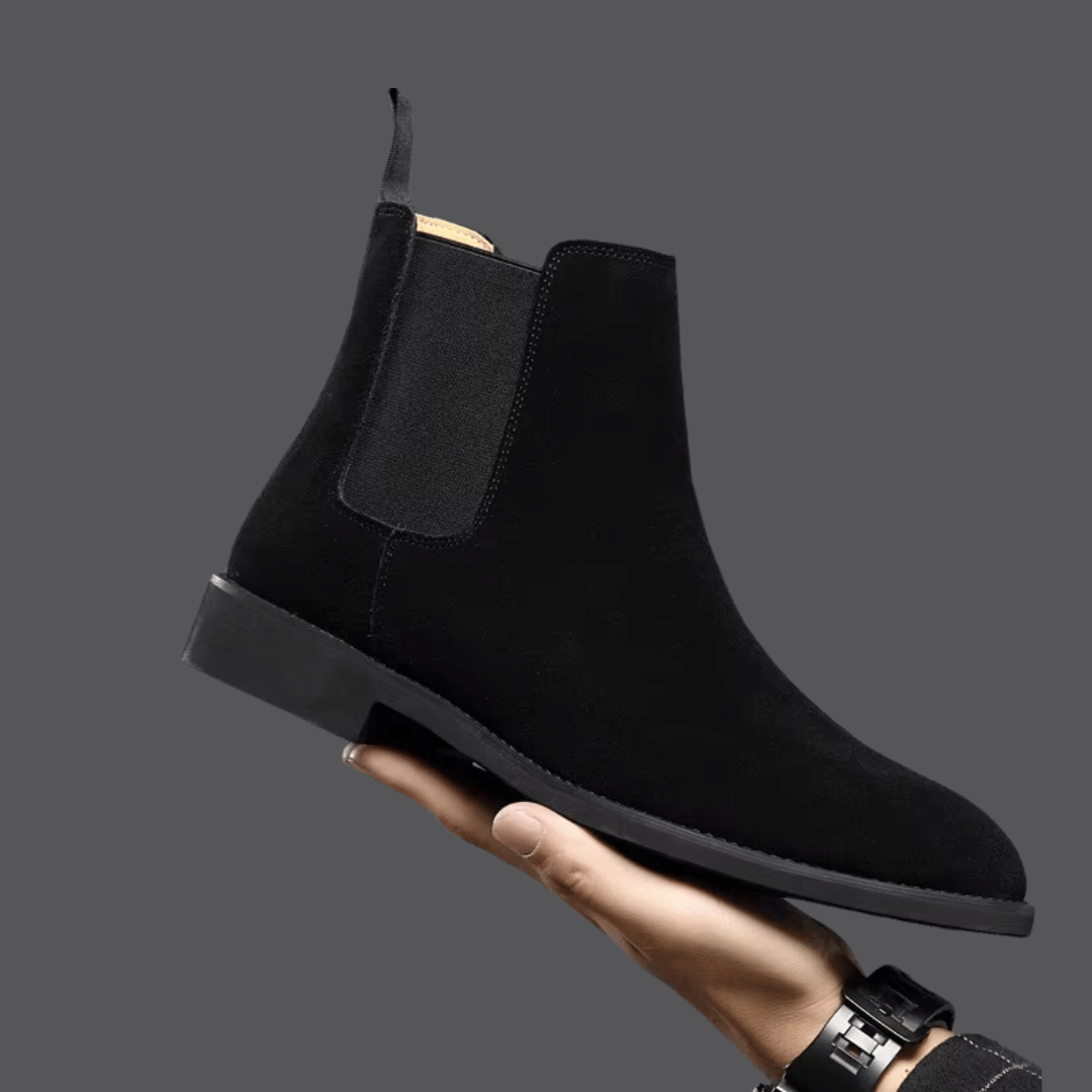 Levoire | Cuir de nappan Bottes confortables Noir