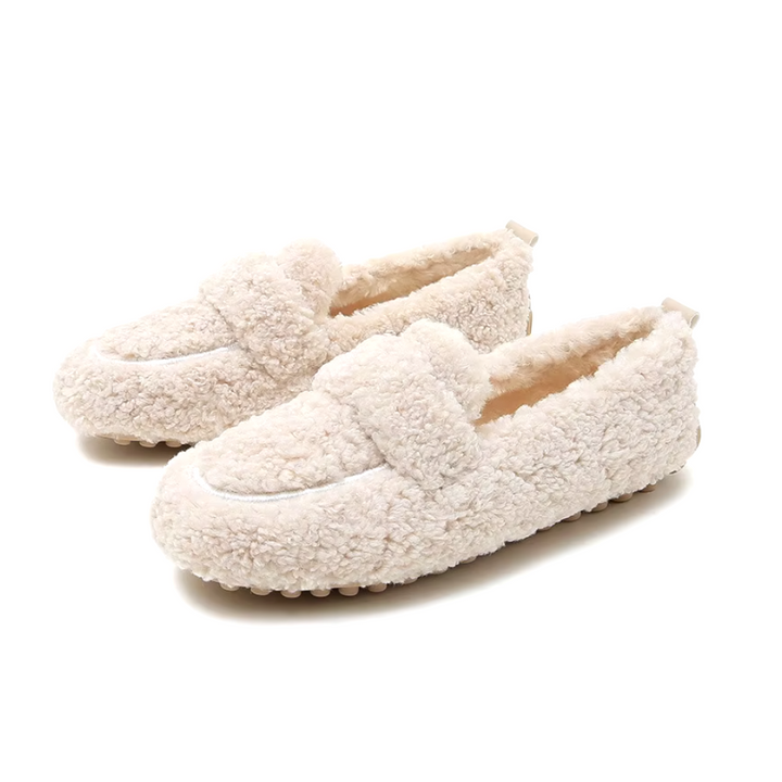 Levoire | Chaussons En Teddy Beige (Vente flash)
