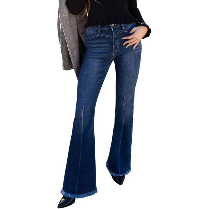 Levoire | Jean Dames Évasé Taille Haute – Stella Bleu