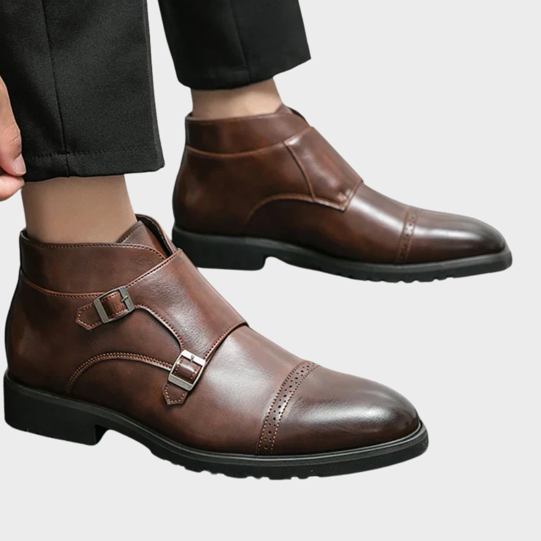 Levoire | Bottines En Cuir Avec Double Boucle