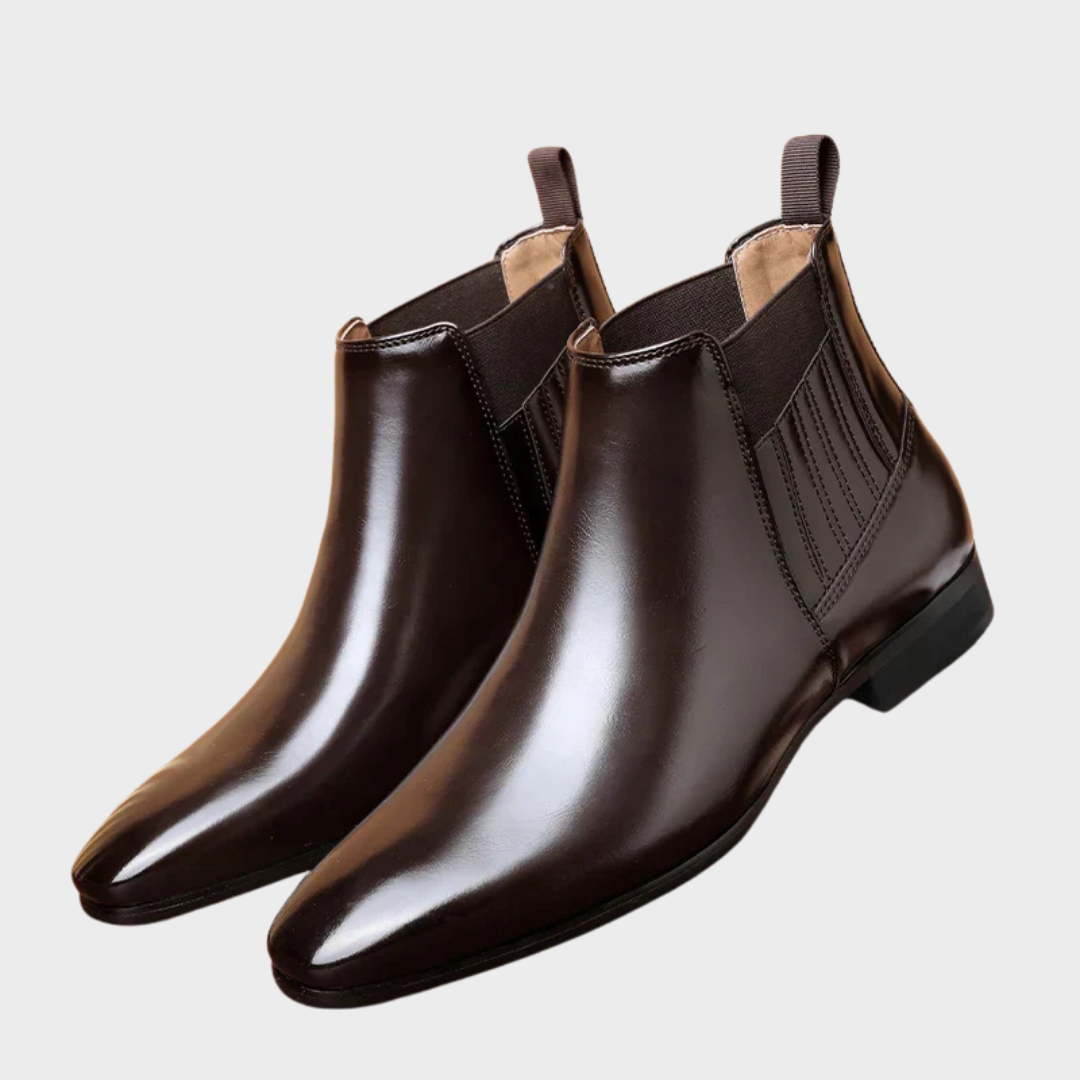 Levoire | Bottines En Cuir Avec Talon Robuste