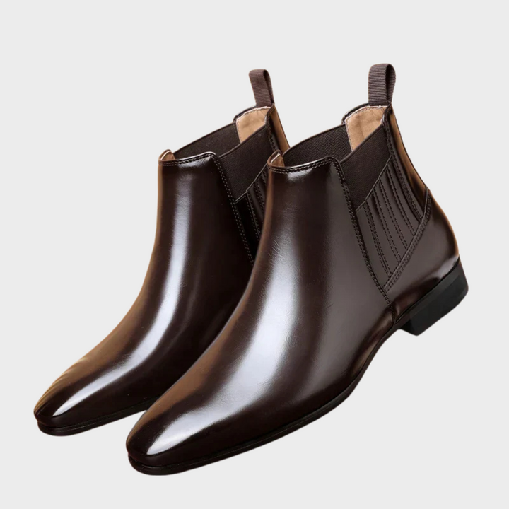 Levoire | Bottines En Cuir Avec Talon Robuste