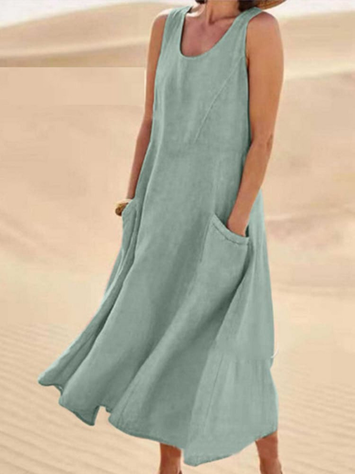 Levoire | Robe confortable avec couverture abdominale Vert