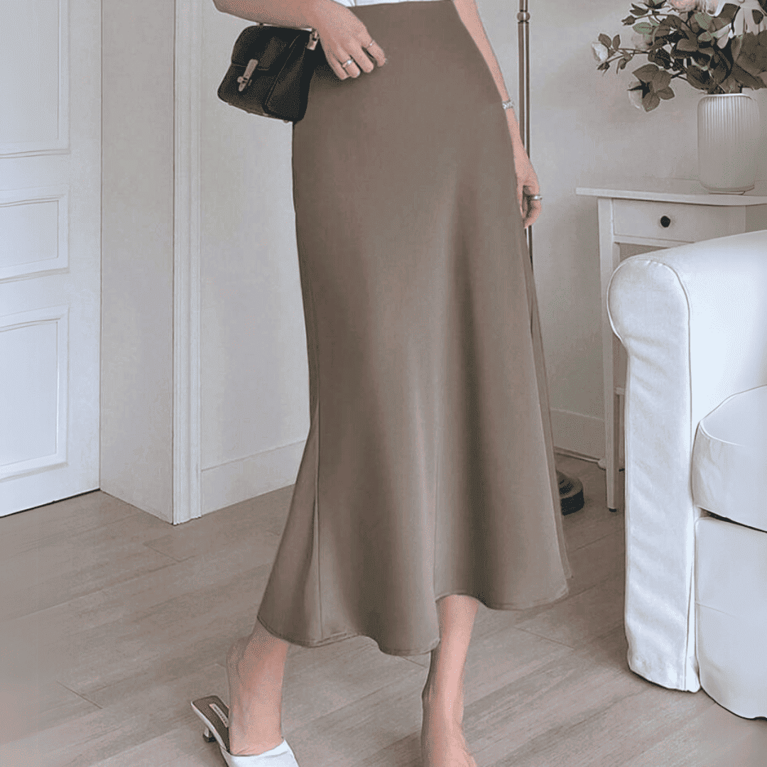 Levoire | Midi Doriana Satin Haute Taille