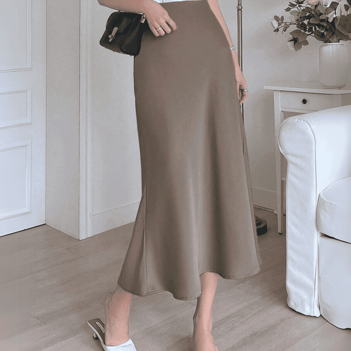 Levoire | Midi Doriana Satin Haute Taille