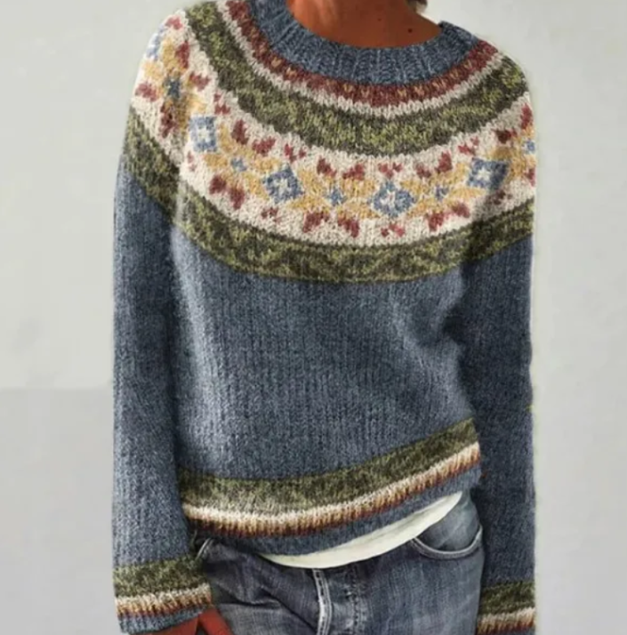 Levoire | Mukava Retropitoinen Pull-Over Harmaa Étoile