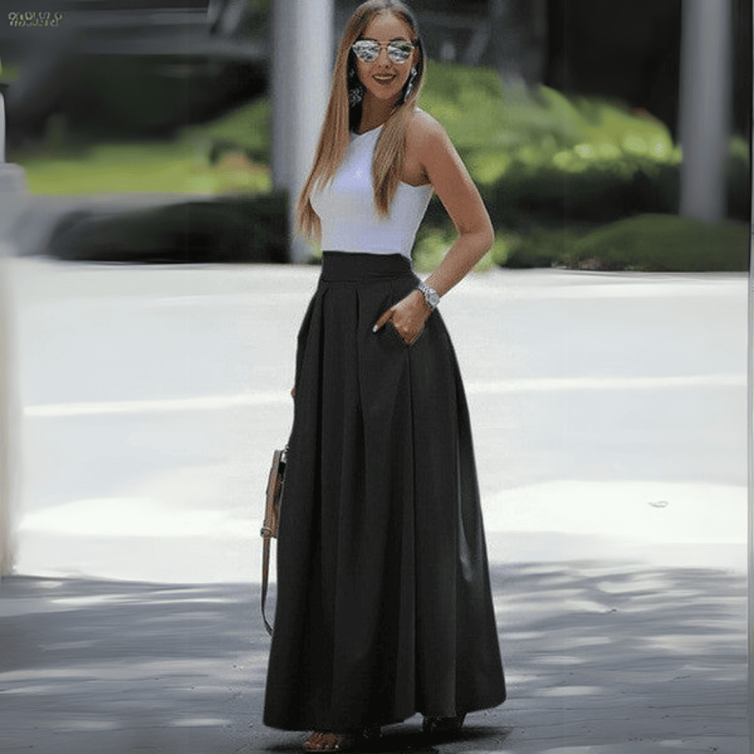 Levoire | Liukas Milieu Plissé Jupe Noir