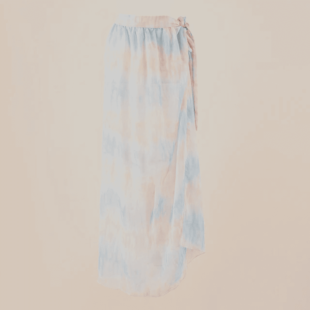 Levoire | Robe Shiffon Midi Bleu Une taille