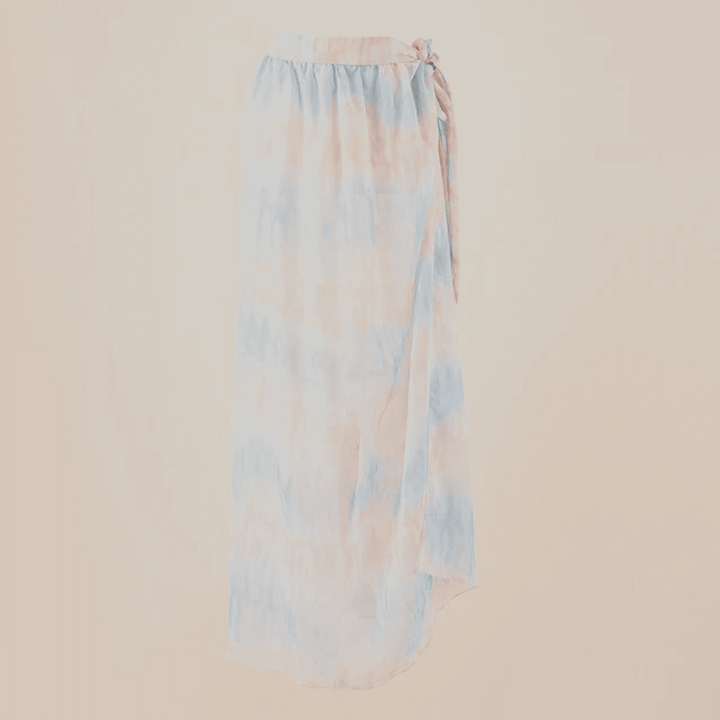 Levoire | Robe Shiffon Midi Bleu Une taille