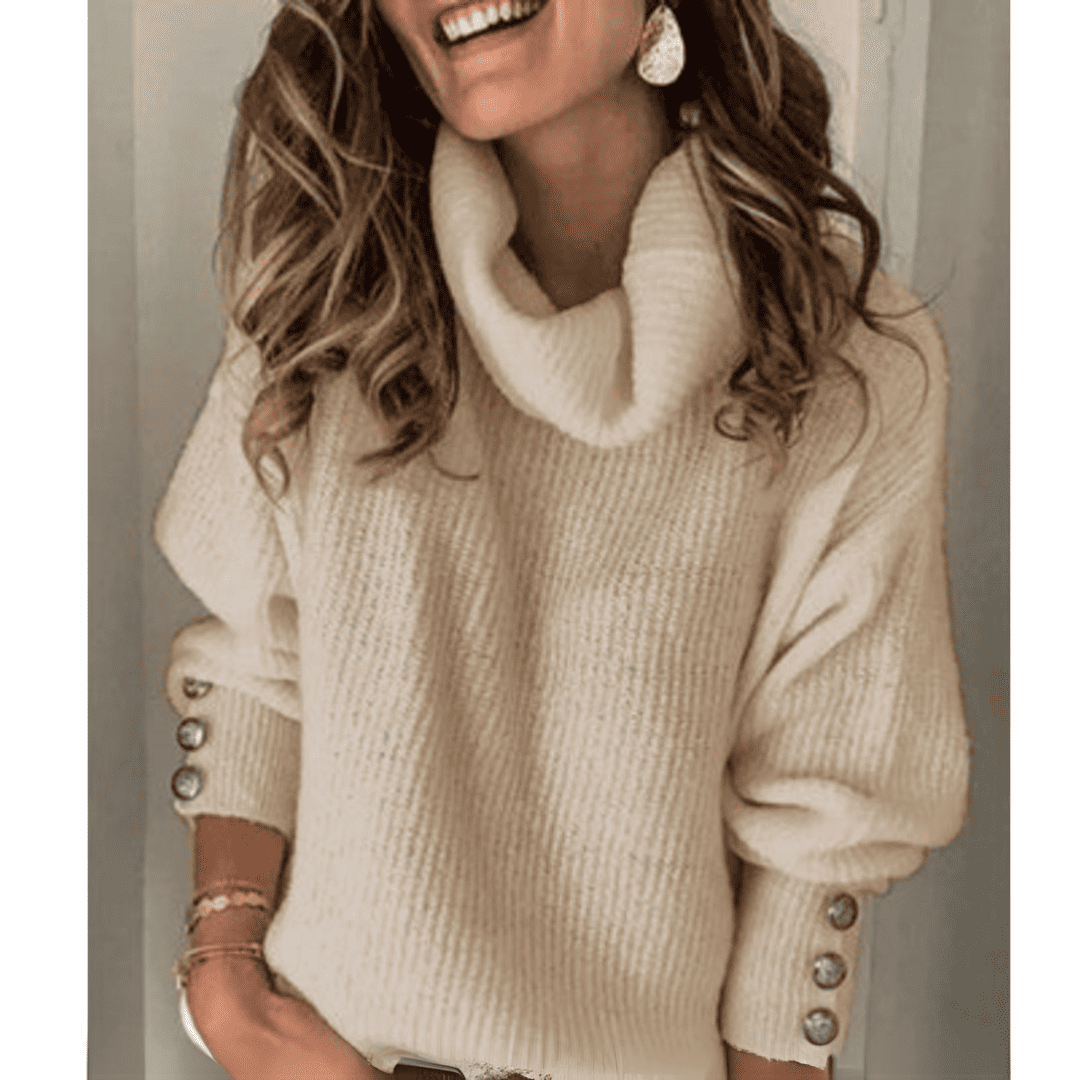 Levoire | Doux Élégant Gilet Femme Kaki