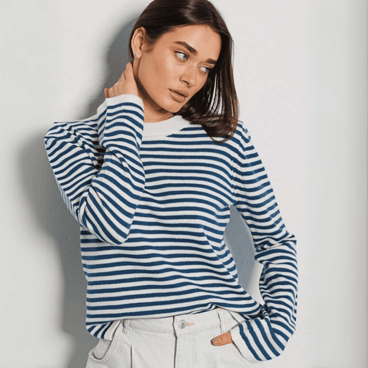 Levoire | T-Shirt À Manches Longues Pour Femmes Bleu