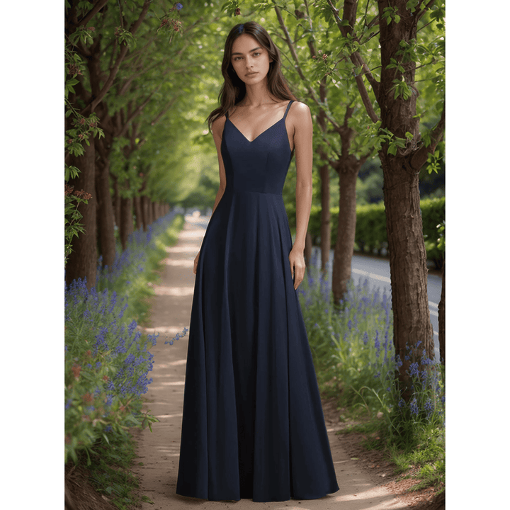 Levoire | Robe De Soirée Chiffon Victoria Avec Ouverture Dans Le Dos Merensiniset