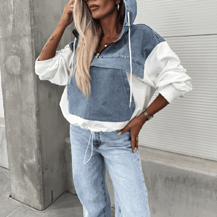 Levoire | Jean Femme Poche À Capuche Kalista Blanc